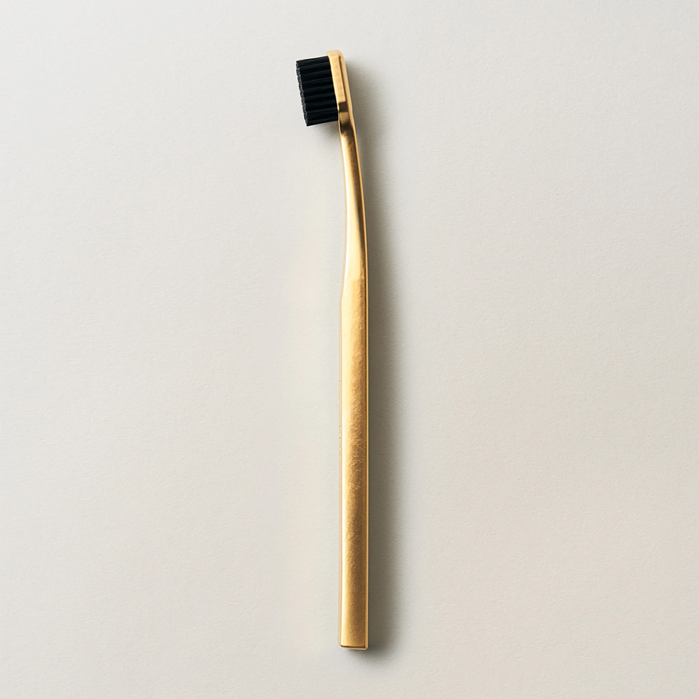 Aurezzi 24K Gold Black Siyah Medium Orta Diş Fırçası