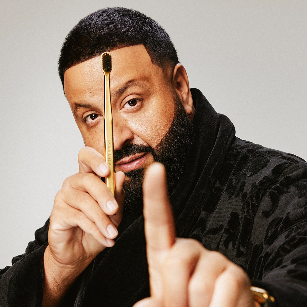 Aurezzi 24K Gold Black Siyah Medium Orta Diş Fırçası