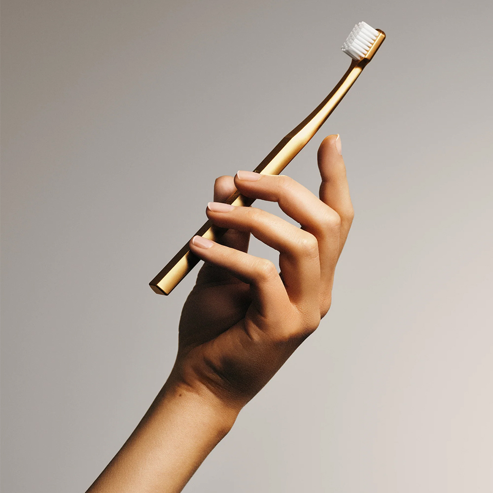 Aurezzi 24K Gold White Beyaz Medium Orta Diş Fırçası