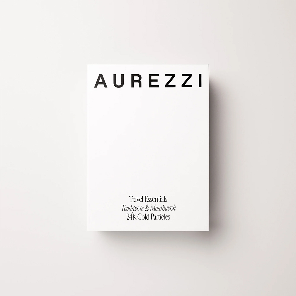 Aurezzi Travel Duo Gold Ağız Bakım Suyu 80Ml Menthol Gold Diş Macunu 25Ml Travel İkili Set