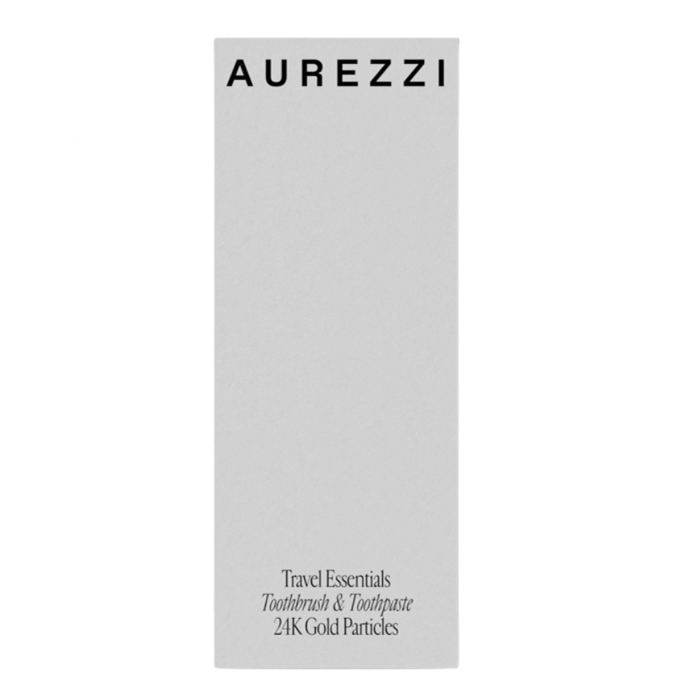 Aurezzi Travel Mini Gold Menthol Gold Diş Macunu 25Ml Gold White Soft Diş Fırças İkili Travel Set